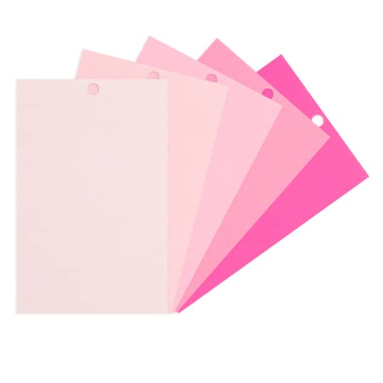 12 Packs: 100 ct. (1,200 total) Pink Buttons 4.5" x 7" Cardstock Paper by Recollections™